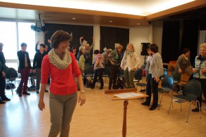 Nach intensivem "Bewegungseinsingen" sind alle ready für den Probesamstag.